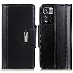 Handytasche Stand Schutzhülle Flip Leder Hülle M13L für Xiaomi Mi 11i 5G (2022) Schwarz