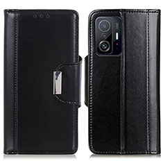 Handytasche Stand Schutzhülle Flip Leder Hülle M13L für Xiaomi Mi 11T Pro 5G Schwarz