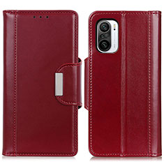 Handytasche Stand Schutzhülle Flip Leder Hülle M13L für Xiaomi Redmi K40 5G Rot