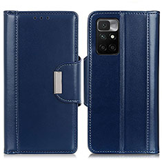 Handytasche Stand Schutzhülle Flip Leder Hülle M13L für Xiaomi Redmi Note 11 4G (2021) Blau