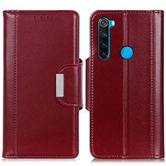 Handytasche Stand Schutzhülle Flip Leder Hülle M13L für Xiaomi Redmi Note 8 (2021) Rot