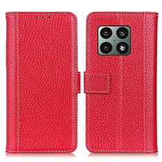 Handytasche Stand Schutzhülle Flip Leder Hülle M14L für OnePlus 10 Pro 5G Rot