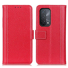 Handytasche Stand Schutzhülle Flip Leder Hülle M14L für Oppo A93 5G Rot