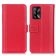 Handytasche Stand Schutzhülle Flip Leder Hülle M14L für Oppo F19s Rot