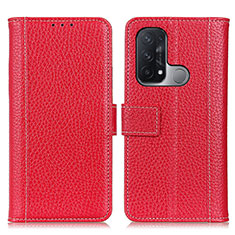 Handytasche Stand Schutzhülle Flip Leder Hülle M14L für Oppo Reno5 A Rot