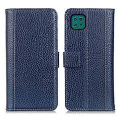 Handytasche Stand Schutzhülle Flip Leder Hülle M14L für Samsung Galaxy A22 5G Blau