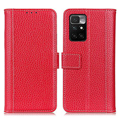 Handytasche Stand Schutzhülle Flip Leder Hülle M14L für Xiaomi Redmi 10 4G Rot