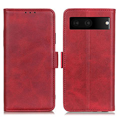 Handytasche Stand Schutzhülle Flip Leder Hülle M15L für Google Pixel 7 5G Rot