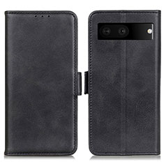 Handytasche Stand Schutzhülle Flip Leder Hülle M15L für Google Pixel 7 5G Schwarz