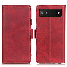 Handytasche Stand Schutzhülle Flip Leder Hülle M15L für Google Pixel 7a 5G Rot