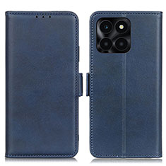 Handytasche Stand Schutzhülle Flip Leder Hülle M15L für Huawei Honor X6a Blau