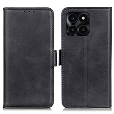 Handytasche Stand Schutzhülle Flip Leder Hülle M15L für Huawei Honor X6a Schwarz