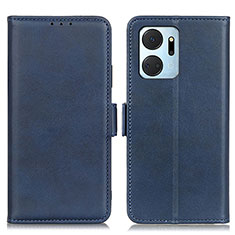 Handytasche Stand Schutzhülle Flip Leder Hülle M15L für Huawei Honor X7a Blau