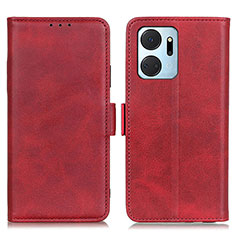 Handytasche Stand Schutzhülle Flip Leder Hülle M15L für Huawei Honor X7a Rot