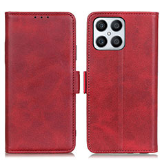 Handytasche Stand Schutzhülle Flip Leder Hülle M15L für Huawei Honor X8 4G Rot