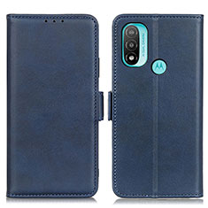 Handytasche Stand Schutzhülle Flip Leder Hülle M15L für Motorola Moto E20 Blau