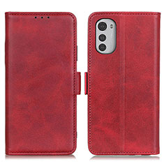 Handytasche Stand Schutzhülle Flip Leder Hülle M15L für Motorola Moto E32 Rot