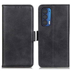 Handytasche Stand Schutzhülle Flip Leder Hülle M15L für Motorola Moto Edge (2021) 5G Schwarz