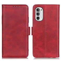 Handytasche Stand Schutzhülle Flip Leder Hülle M15L für Motorola Moto Edge (2022) 5G Rot