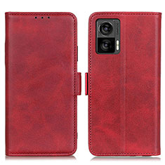 Handytasche Stand Schutzhülle Flip Leder Hülle M15L für Motorola Moto Edge 30 Lite 5G Rot