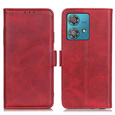 Handytasche Stand Schutzhülle Flip Leder Hülle M15L für Motorola Moto Edge 40 Neo 5G Rot