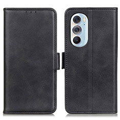 Handytasche Stand Schutzhülle Flip Leder Hülle M15L für Motorola Moto Edge Plus (2022) 5G Schwarz