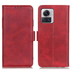 Handytasche Stand Schutzhülle Flip Leder Hülle M15L für Motorola Moto Edge X30 Pro 5G Rot