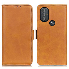 Handytasche Stand Schutzhülle Flip Leder Hülle M15L für Motorola Moto G Play (2023) Hellbraun