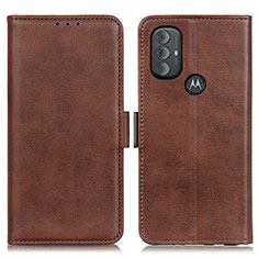 Handytasche Stand Schutzhülle Flip Leder Hülle M15L für Motorola Moto G Power (2022) Braun