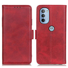 Handytasche Stand Schutzhülle Flip Leder Hülle M15L für Motorola Moto G31 Rot