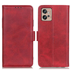 Handytasche Stand Schutzhülle Flip Leder Hülle M15L für Motorola Moto G32 Rot