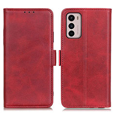 Handytasche Stand Schutzhülle Flip Leder Hülle M15L für Motorola Moto G42 Rot