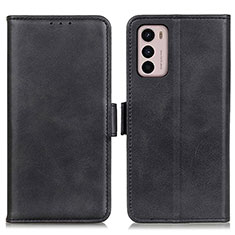 Handytasche Stand Schutzhülle Flip Leder Hülle M15L für Motorola Moto G42 Schwarz