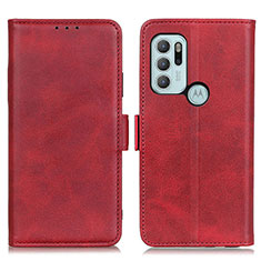 Handytasche Stand Schutzhülle Flip Leder Hülle M15L für Motorola Moto G60s Rot