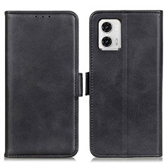 Handytasche Stand Schutzhülle Flip Leder Hülle M15L für Motorola Moto G73 5G Schwarz