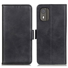 Handytasche Stand Schutzhülle Flip Leder Hülle M15L für Nokia C02 Schwarz