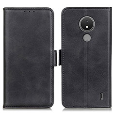 Handytasche Stand Schutzhülle Flip Leder Hülle M15L für Nokia C21 Schwarz