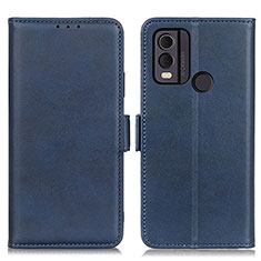 Handytasche Stand Schutzhülle Flip Leder Hülle M15L für Nokia C22 Blau