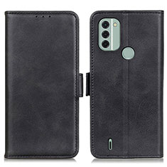 Handytasche Stand Schutzhülle Flip Leder Hülle M15L für Nokia C31 Schwarz