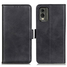 Handytasche Stand Schutzhülle Flip Leder Hülle M15L für Nokia C32 Schwarz