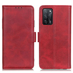 Handytasche Stand Schutzhülle Flip Leder Hülle M15L für Oppo A53s 5G Rot