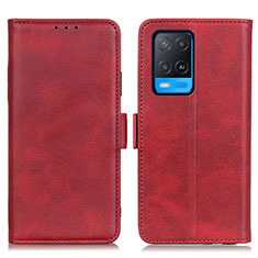 Handytasche Stand Schutzhülle Flip Leder Hülle M15L für Oppo A54 4G Rot