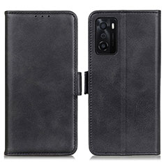 Handytasche Stand Schutzhülle Flip Leder Hülle M15L für Oppo A55S 5G Schwarz