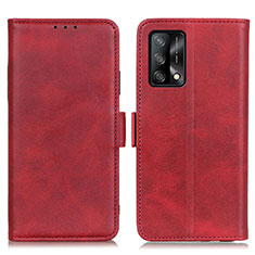 Handytasche Stand Schutzhülle Flip Leder Hülle M15L für Oppo A74 4G Rot