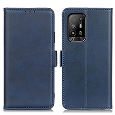 Handytasche Stand Schutzhülle Flip Leder Hülle M15L für Oppo A94 5G Blau