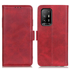 Handytasche Stand Schutzhülle Flip Leder Hülle M15L für Oppo A95 5G Rot