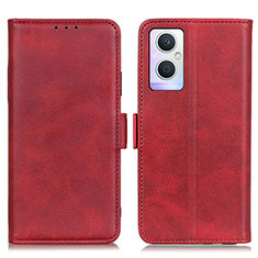 Handytasche Stand Schutzhülle Flip Leder Hülle M15L für Oppo A96 5G Rot