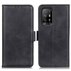 Handytasche Stand Schutzhülle Flip Leder Hülle M15L für Oppo F19 Pro+ Plus 5G Schwarz