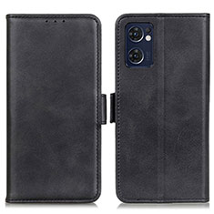 Handytasche Stand Schutzhülle Flip Leder Hülle M15L für Oppo Find X5 Lite 5G Schwarz