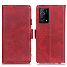 Handytasche Stand Schutzhülle Flip Leder Hülle M15L für Oppo K9 5G Rot